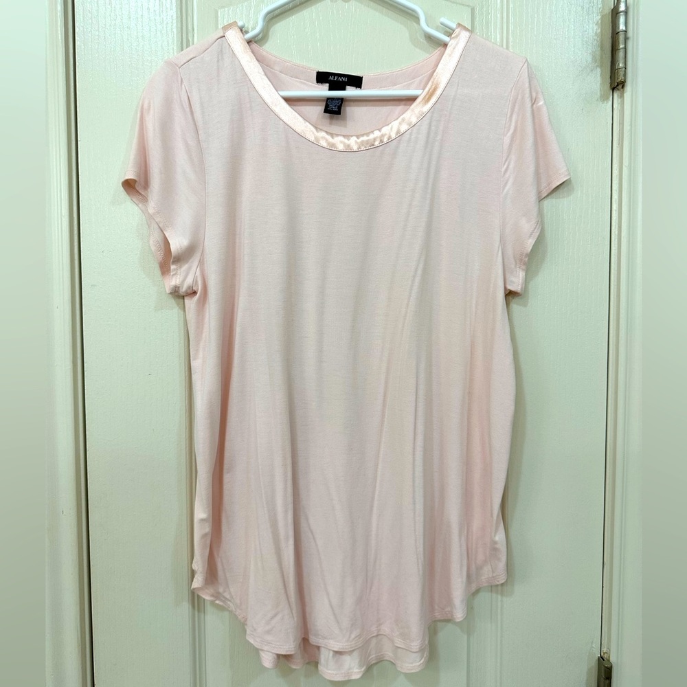 Alfani Blush Pink Blouse Size XL